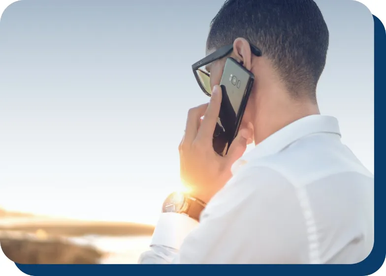 Person calling on the phone